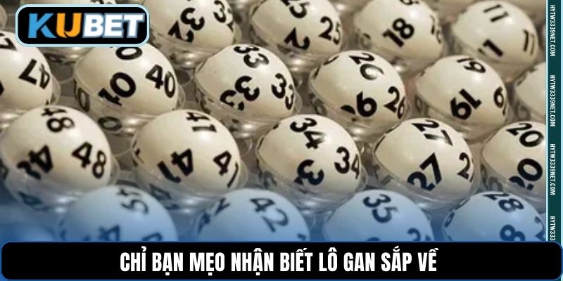 Chỉ bạn mẹo nhận biết lô gan sắp về